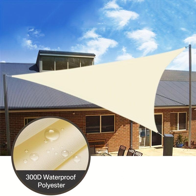 Triangle Sun Shade Sail Canopy UV Block Fabric Outdoor Canopy
