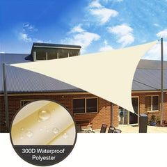 Triangle Sun Shade Sail Canopy UV Block Fabric Outdoor Canopy