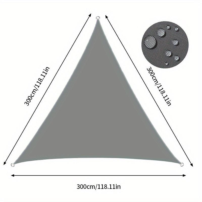 Triangle Sun Shade Sail Canopy UV Block Fabric Outdoor Canopy