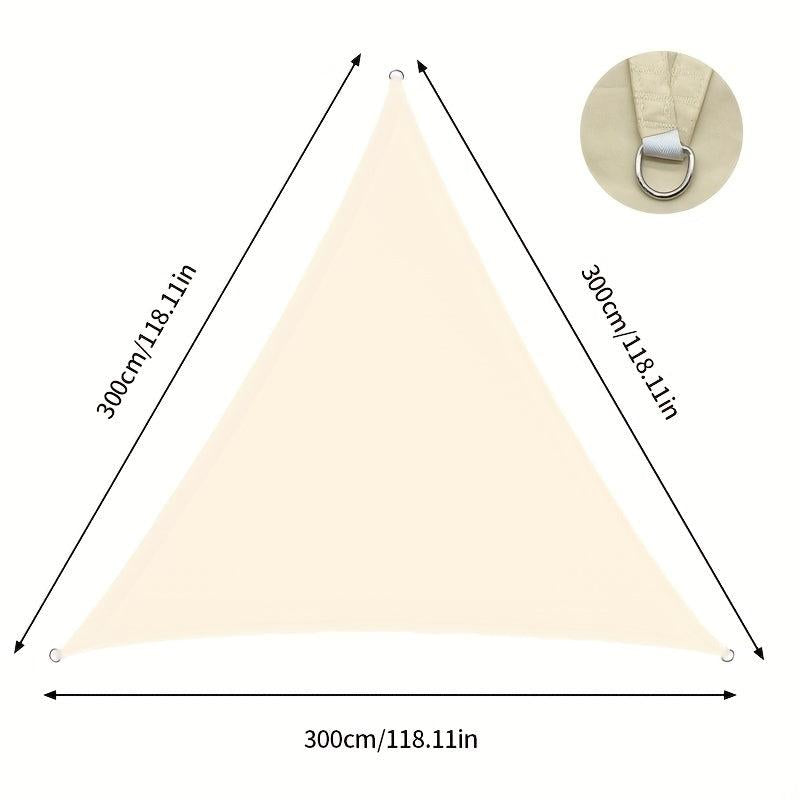 Triangle Sun Shade Sail Canopy UV Block Fabric Outdoor Canopy