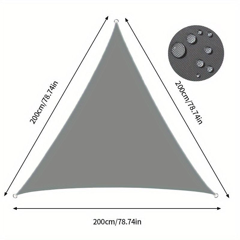 Triangle Sun Shade Sail Canopy UV Block Fabric Outdoor Canopy