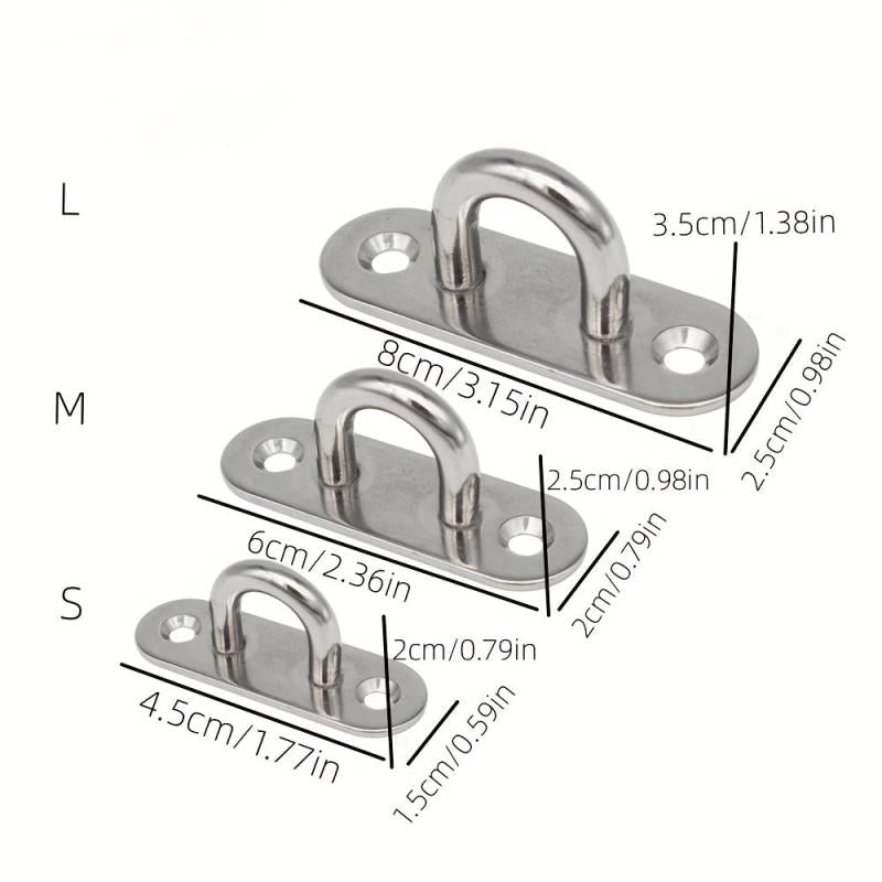 1pc Heavy Duty Ceiling Wall Mount Hook 304 Stainless Steel Yoga Swings Hammocks