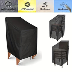 Outdoor Furniture Cover High Back Courtyard Chair Cover UV Resistant