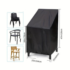 Outdoor Furniture Cover High Back Courtyard Chair Cover UV Resistant