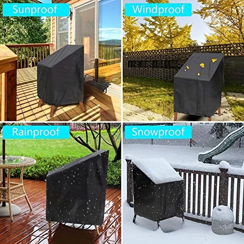 Outdoor Furniture Cover High Back Courtyard Chair Cover UV Resistant