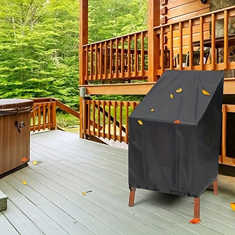 Outdoor Furniture Cover High Back Courtyard Chair Cover UV Resistant