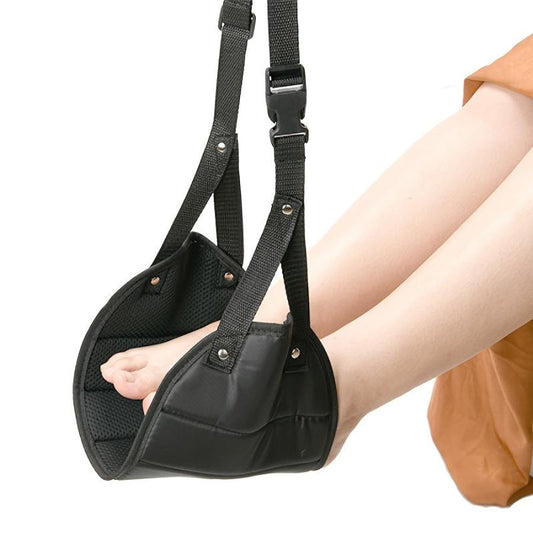 Airplane Foot Rest - Desk Foot Hammock for Travel - Comfy Foot Hanger