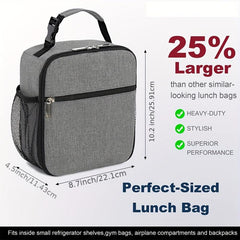 Large Capacity Portable Lunch Box Bag Aluminum Foil Insulation Belt Lunch Bag