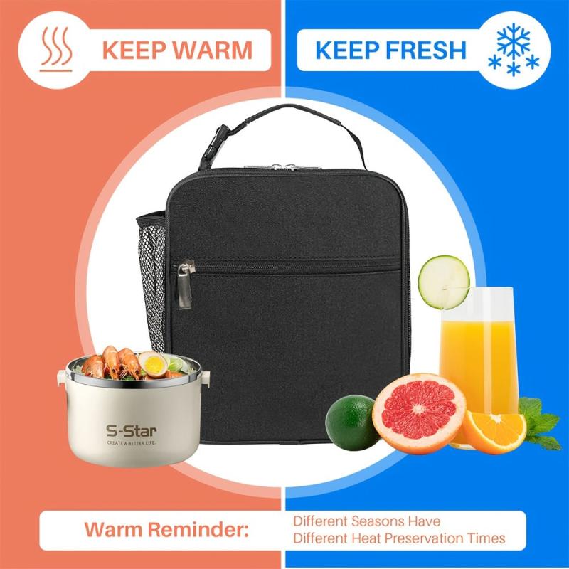 Large Capacity Portable Lunch Box Bag Aluminum Foil Insulation Belt Lunch Bag