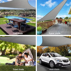 Waterproof Sun Shade Sail Garden Canopy Rectangle Pool Sun Shelter