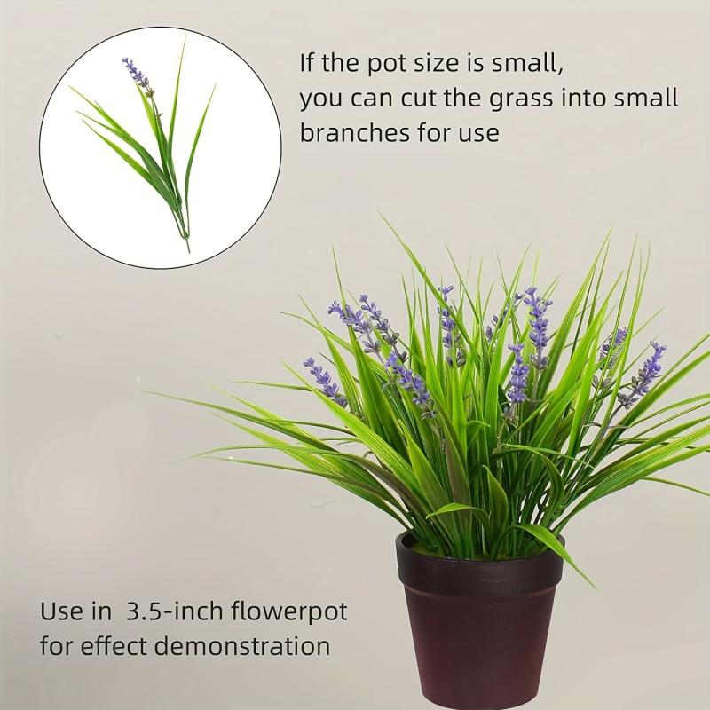 Artificial Plants & Monkey Grass with Flowers for Indoor & Outdoor