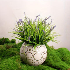 Artificial Plants & Monkey Grass with Flowers for Indoor & Outdoor