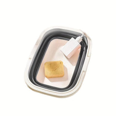 1pc Portable Folding Bucket Wash Tub Camping Beach Lawn