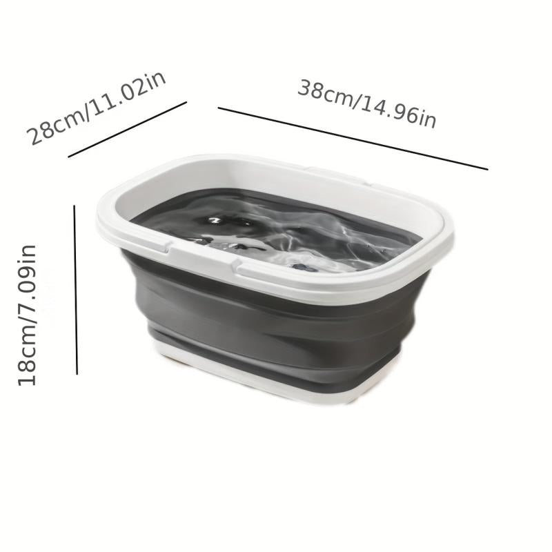 1pc Portable Folding Bucket Wash Tub Camping Beach Lawn