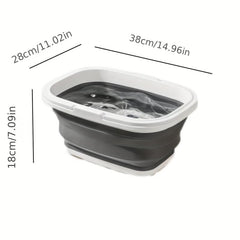 1pc Portable Folding Bucket Wash Tub Camping Beach Lawn