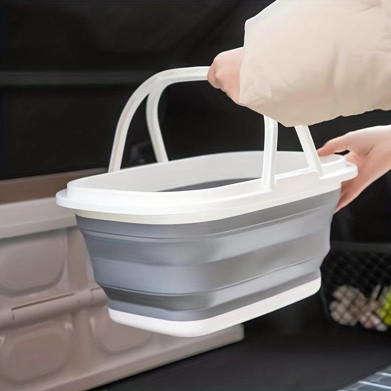 1pc Portable Folding Bucket Wash Tub Camping Beach Lawn