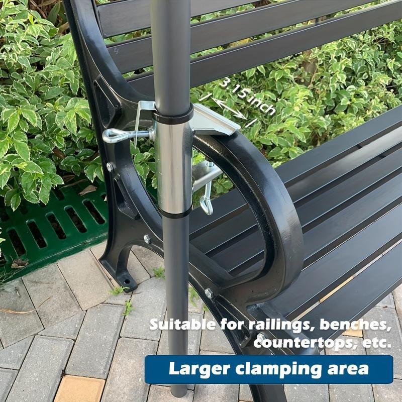 Umbrella Mount Clamp Patio Holder Sun Shade Support Balcony Fixed Clip