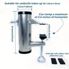 Umbrella Mount Clamp Patio Holder Sun Shade Support Balcony Fixed Clip