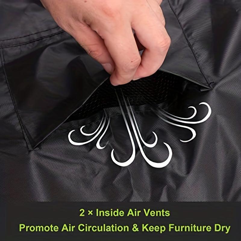 Circular Outdoor Furniture Cover Waterproof UV Resistant Dust Proof