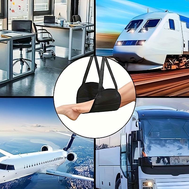 Memory Foam Travel Hammock With Airplane Footrest