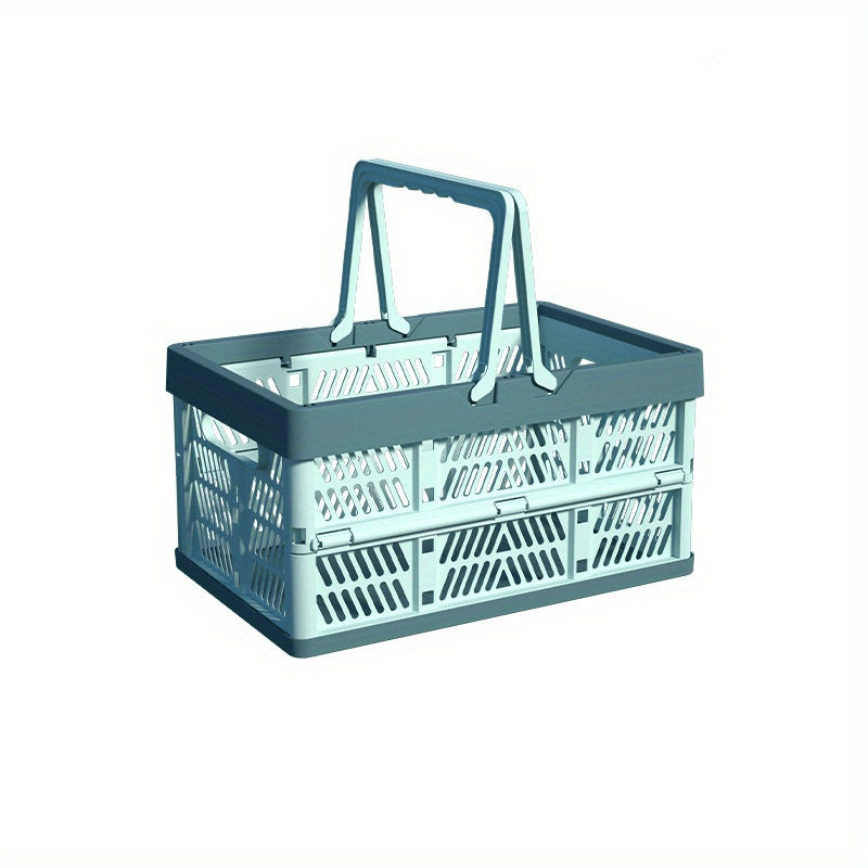 Outdoor Camping Folding Storage Basket Large Capacity Food Snack Storage Basket