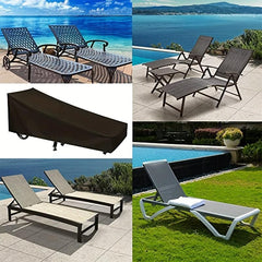 Waterproof Patio Chaise Lounge Cover Heavy Duty Outdoor Chair Covers