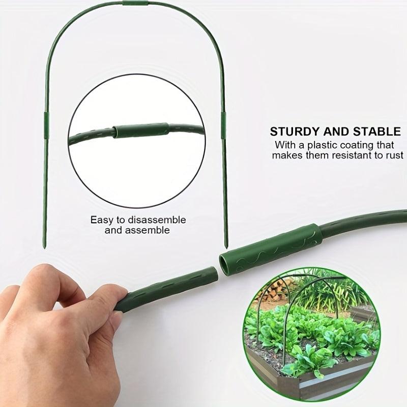 3pcs Greenhouse Hoops Garden Pole Grow Tunnel Frame Greenhouse Pipe