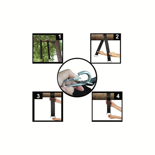 Tree Swing Hanging Kit 2100lbs Easy Install Straps & Snap Hooks