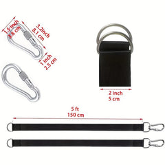 Tree Swing Hanging Kit 2100lbs Easy Install Straps & Snap Hooks