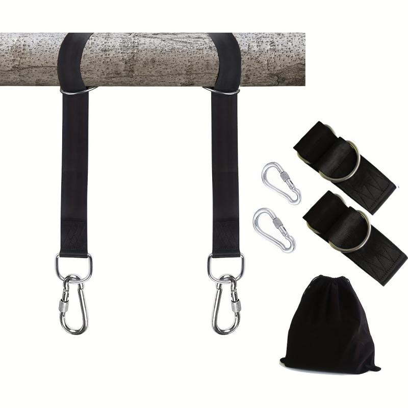 Tree Swing Hanging Kit 2100lbs Easy Install Straps & Snap Hooks