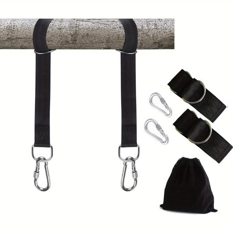 Tree Swing Hanging Kit 2100lbs Easy Install Straps & Snap Hooks