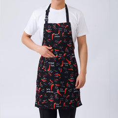 Adjustable Half Adult Apron Striped Chef Apron Outdoor Camping BBQ Apron