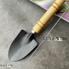 3pcs Gardening Tools Set Wooden Handle Shovel for Flowers Vegetables