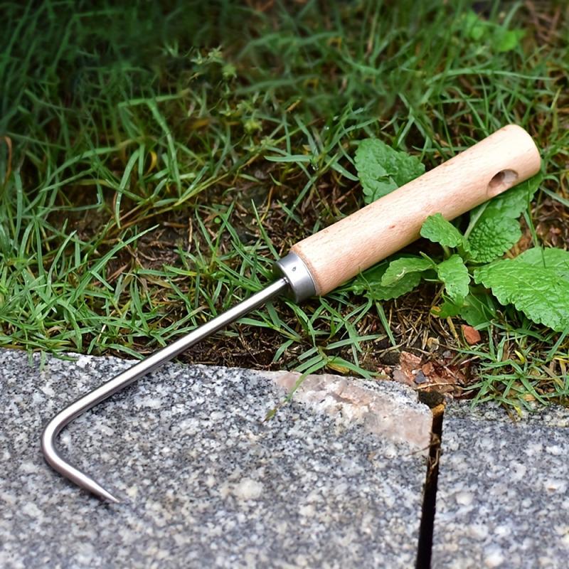 Gardening Single Claw Root Hook Soil Loosening Tool Aluminum Alloy with Handle