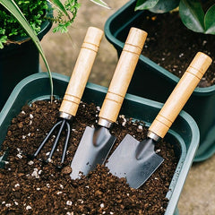 3pc Garden Tool Set Rake Shovel Succulent Mini Flower Aluminum