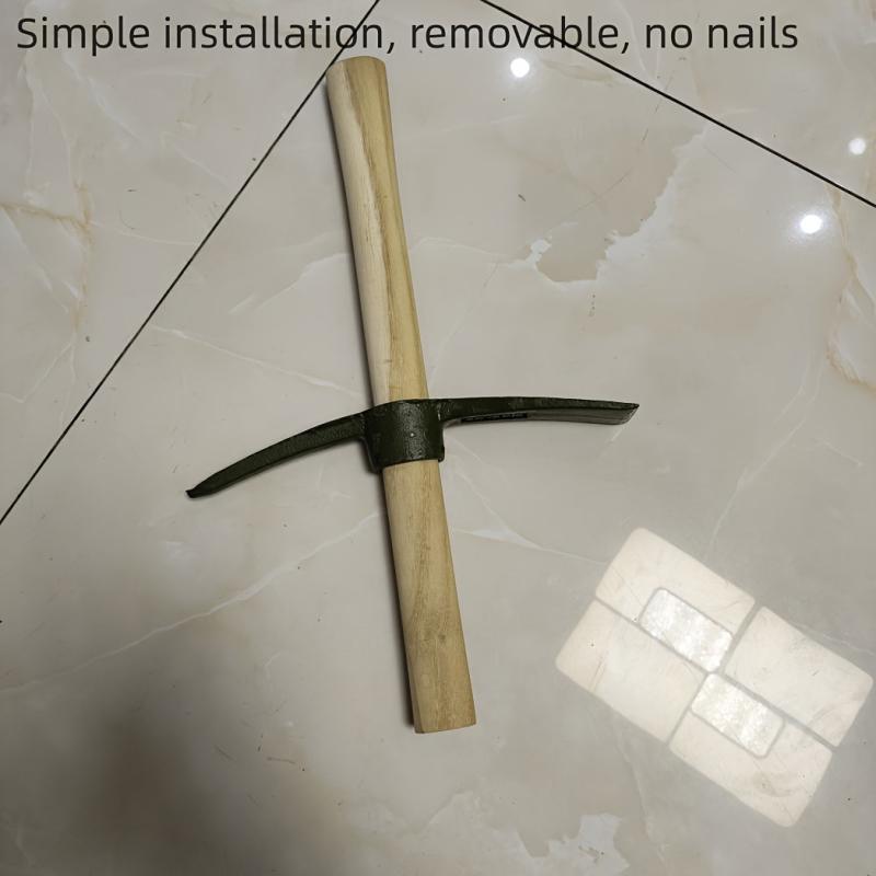 Small Pickaxe Hoe Wooden Handle Garden Digging Weeding Transplanting