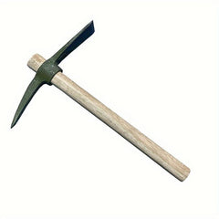 Small Pickaxe Hoe Wooden Handle Garden Digging Weeding Transplanting