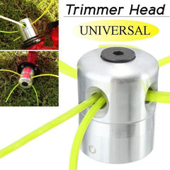 Aluminum Trimmer Head w/ 4 Lines Brush Cutter Grass Trimmer Replacement Part