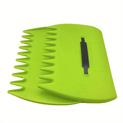 2pcs Yellow Large Leaf Scoops Plastic Grass Hand Rakes Leaf Collector