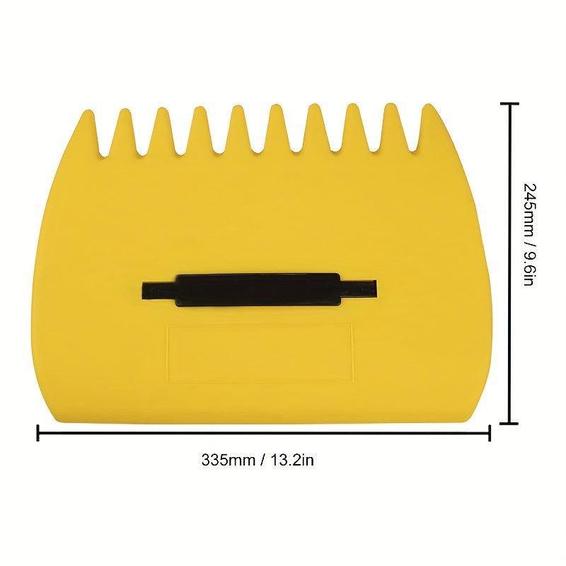 2pcs Yellow Large Leaf Scoops Plastic Grass Hand Rakes Leaf Collector