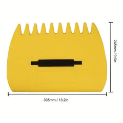 2pcs Yellow Large Leaf Scoops Plastic Grass Hand Rakes Leaf Collector
