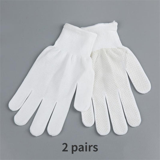 2 Pairs Full Finger Gloves Work Gloves Reusable Anti Slip Thickening