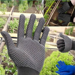 2 Pairs Full Finger Gloves Work Gloves Reusable Anti Slip Thickening