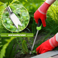 Ergonomic Handle Stainless Steel Weeder Tool for Planting and Weeding