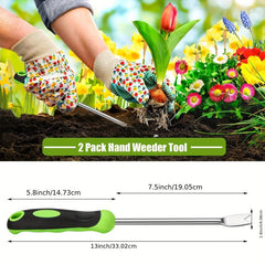 Ergonomic Handle Stainless Steel Weeder Tool for Planting and Weeding