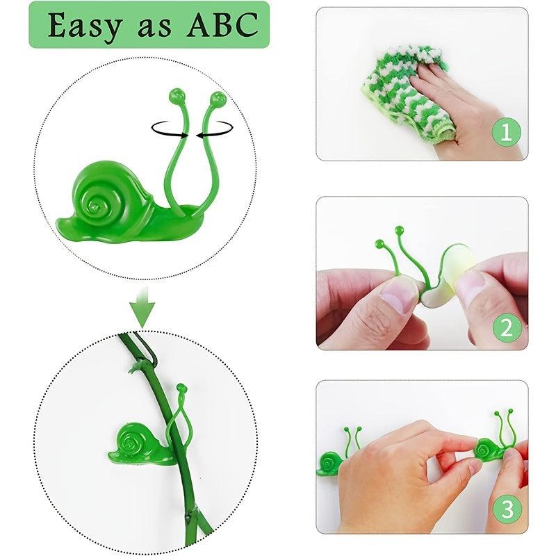 10pcs Luminous Plant Clips with Self Adhesive for Climbing Plants