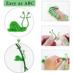 10pcs Luminous Plant Clips with Self Adhesive for Climbing Plants