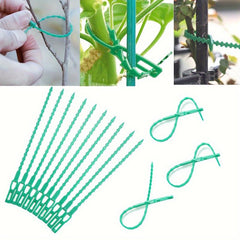 100pcs Adjustable Plant Twist Ties Flexible Plastic for Secure Vine