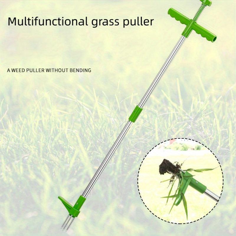 Plant Root Remover Weed Pulling Tool with Stainless Steel Claws for Gardening