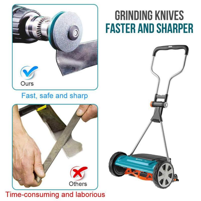Lawn Mower Blade Sharpener Universal Grinding Rotary Drill Cuts